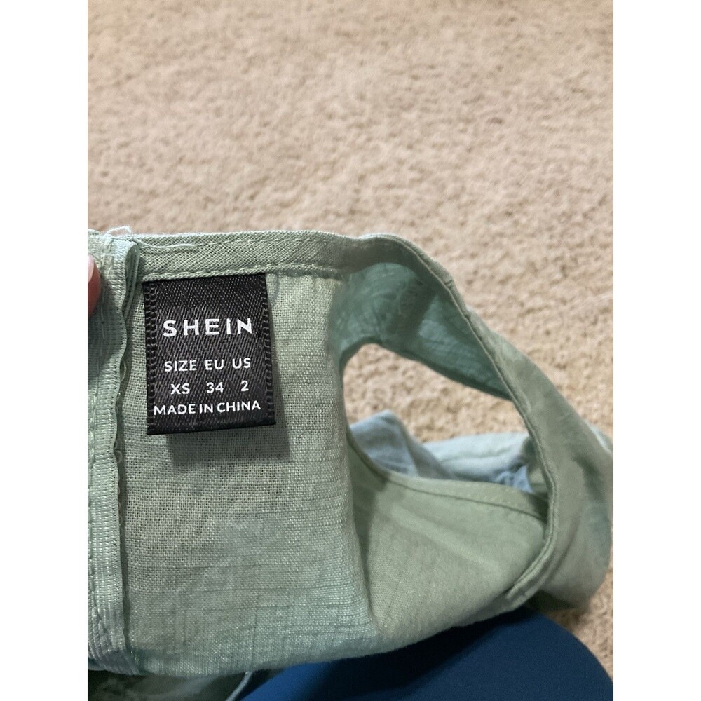 SHEIN, Women’s, Sleeveless Dress, Waist Cut-outs, Sage Green, Size: XS - Picture 6 of 7